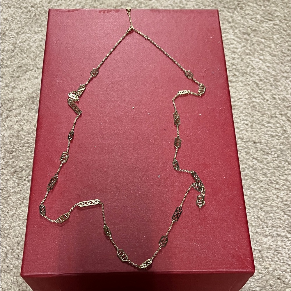 Stella & Dot Gold Geometric Necklace